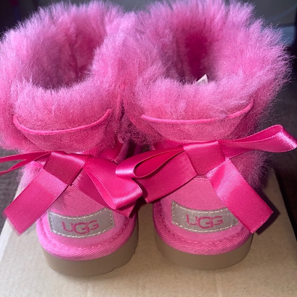 UGG Other - Pink Bailey Bow Ugg Boots
